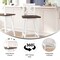 Flash Furniture Gwendolyn Commercial Solid Wood Modern Farmhouse Swivel Bar Height Barstool in Antique White Wash ES-G1-29-WH-GG - alternate 4